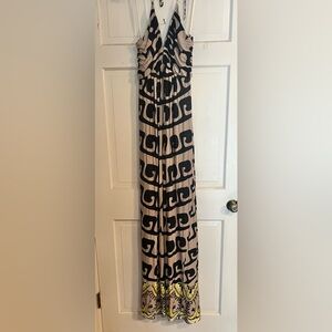 Haven Boutique Halter Tied Maxi Dress Size Medium